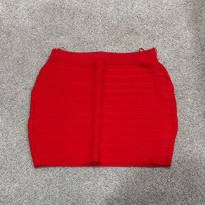 Bodycon Red Skirt
